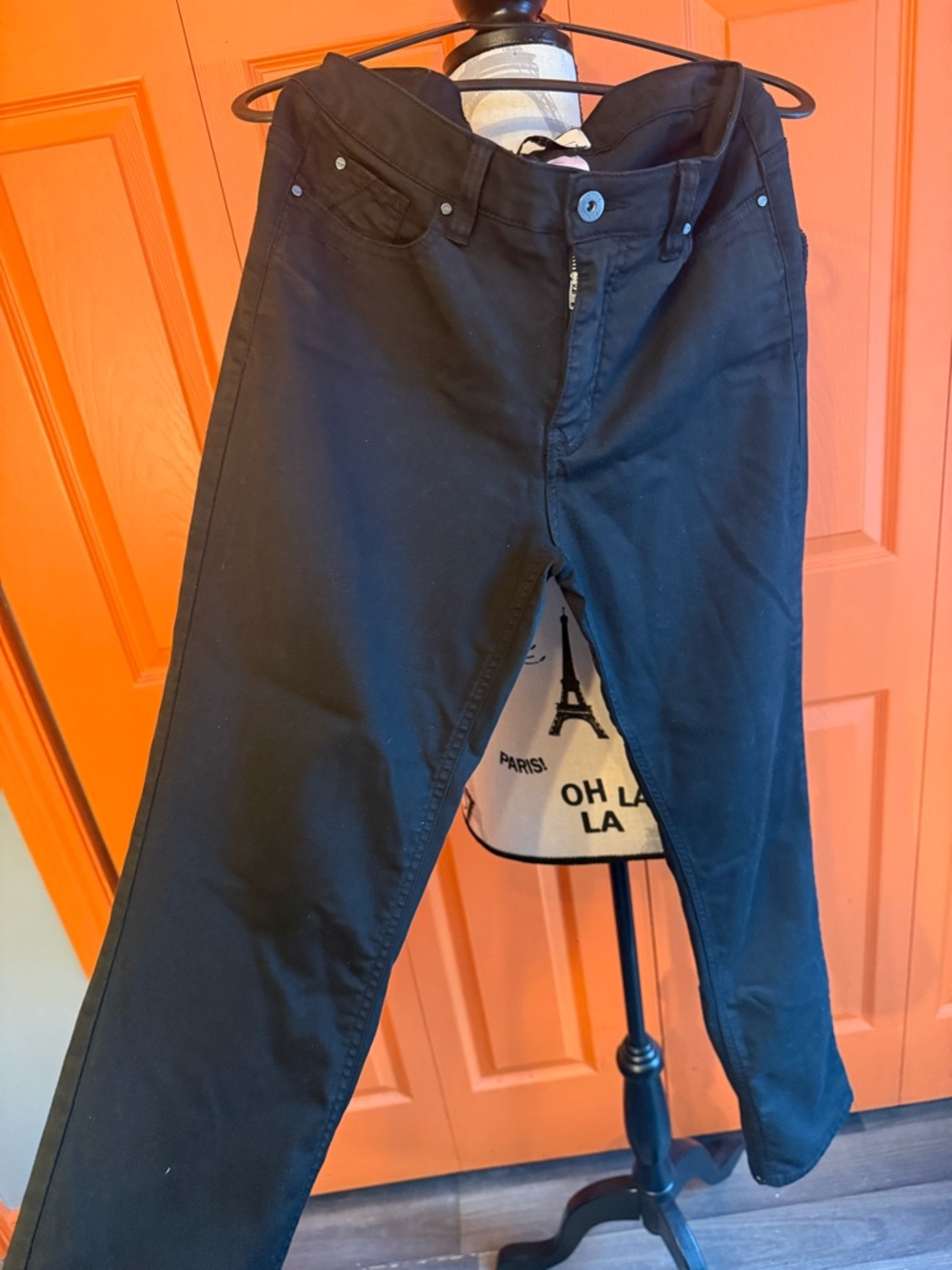 Parasuco Black Women's Pants with Branded Waist Label
